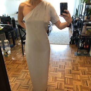 Banana Republic Monogram One Shoulder Dress Size 4